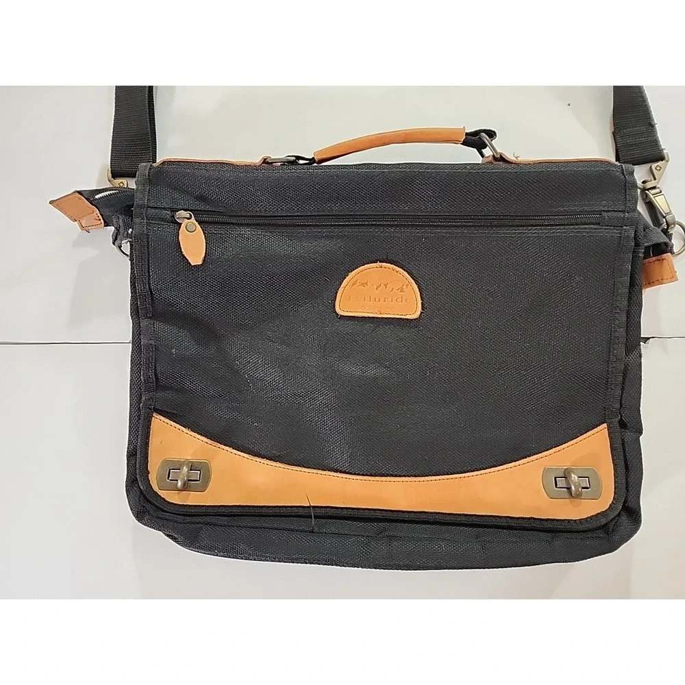 Vintage‎ Briefcase Computer Bag Travel Business Peaches and Cream 1980s